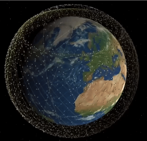 Starlink Guyane constellation